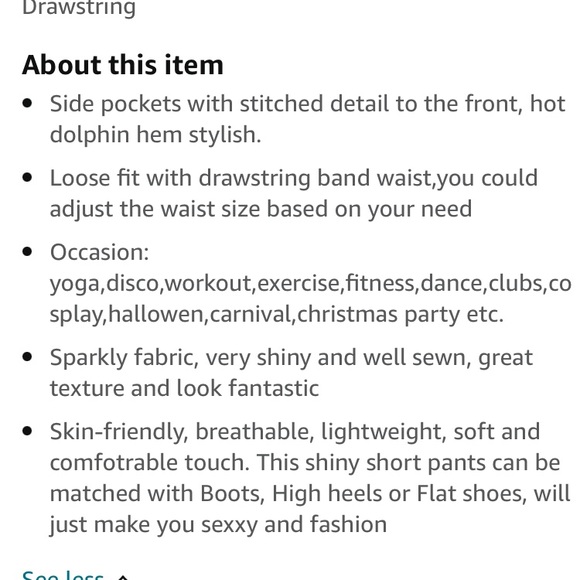 🌞QuiMi Lover High Waisted Pink Metallic Barbiecore Running Shorts - Picture 12 of 12